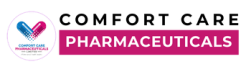 "Comfort Care Pharmaceuticals logo: A circular emblem featuring the company name 'Comfort Care Pharmaceuticals' in bold, professional font. The motto 'Where Good Health Begins' is prominently displayed within the emblem, emphasizing the company's commitment to promoting wellness and healthcare."